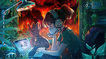Lofi Cali Girl , artist, artwork, digital-art, deviantart HD wallpaper