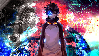 Anime character, Blue eyes HD wallpaper