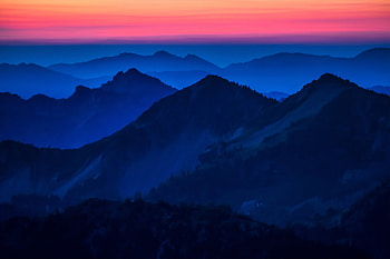 Dark Evening High Heights Of Mountains, mountains, evening, nature HD wallpaper