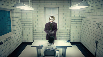 Jokers Meeting In Arkham , joker, supervillain, superheroes, artist, artwork, digital-art, artstation HD wallpaper