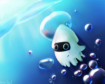 Cute Blooper Digital Art , digital-art, artist, artwork, deviantart HD wallpaper