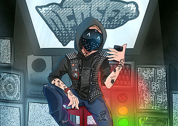 Watch dogs 2, game, cartoonic, artwork HD wallpaper