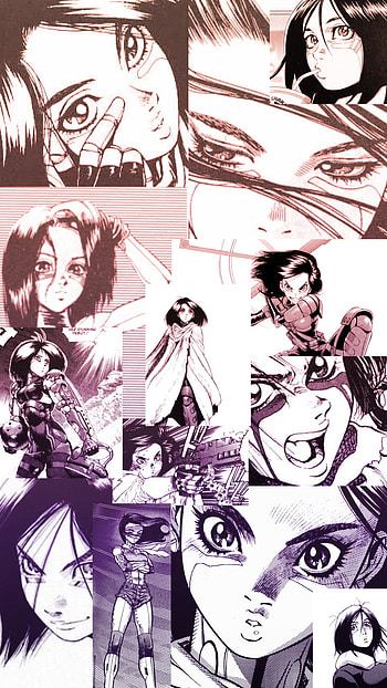 Battle Angel Alita, Gunnm, gally, drawing, manga, anime HD phone wallpaper