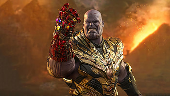 Thanos I Am Inevitable, thanos, superheroes, artwork HD wallpaper