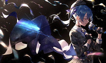 Suisei Hoshimachi and Background HD wallpaper