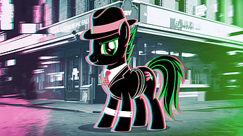 Pony in Style - Ultra, pony, hat, urban, cartoon, colorful HD wallpaper
