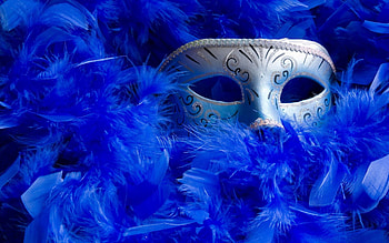 Feather, Miscellanea, Miscellaneous, Ball, Mask, Feminine, Women HD wallpaper