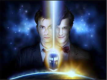 Double Down, david tennant, doctor who, tardis, matt smith HD wallpaper