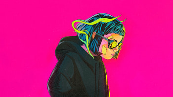 Silent Steps Loud Attitude, artist, artwork, digital-art, pink HD wallpaper