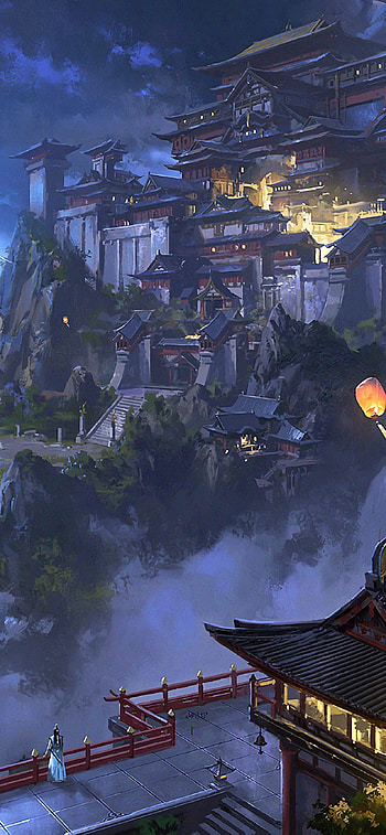 City Japan Anime HD phone wallpaper