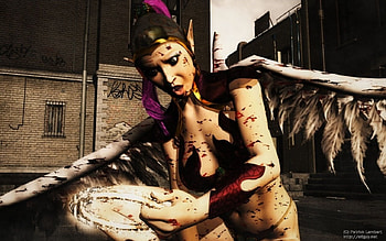 Fallen Angel, beaten, halo, fallen, torn, ripped, cut HD wallpaper
