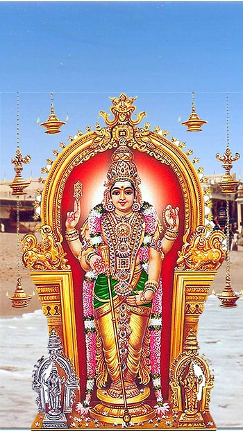 Thiruchendur Murugan, Beach Background, sea HD phone wallpaper