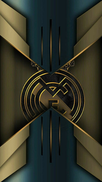 Real Madrid 3, gold, art HD phone wallpaper