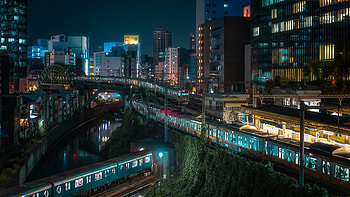 city night HD wallpaper