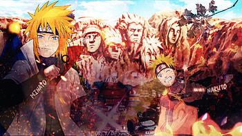 naruto and minato, Naruto, Minato Namikaze, Anime, Konohagakure (Naruto) HD wallpaper