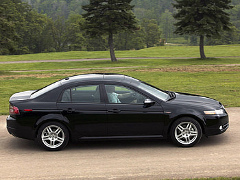 Auto, Nature, Trees, Grass, Acura, Cars, Asphalt, Side View, Style, Akura, Tl, 2007 HD wallpaper