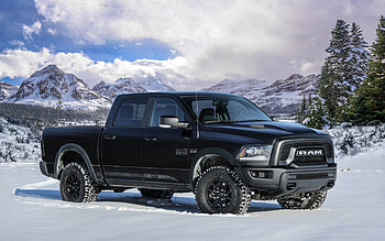 Dodge Ram 1500, front view, exterior, black Ram 1500, american cars, Dodge HD wallpaper