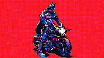 Batman Bike , batman, superheroes, artwork, artist, behance HD wallpaper