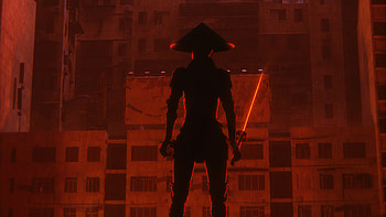 Red Ninja Day Sword , ninja, sword, artist, artwork, digital-art HD wallpaper
