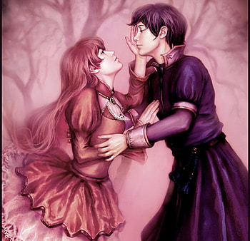 Romeo and Juliet, abstract, cg, fantasy, love, juliet, , romeo HD wallpaper