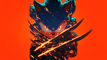 Sonic X Wolverine, sonic, wolverine, movies, artwork, art, digital-art, ai HD wallpaper