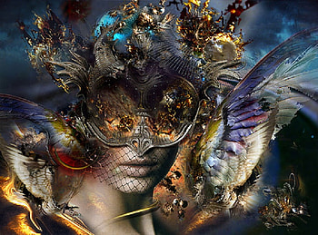 Digital Face, face, digital, abstract, weird HD wallpaper