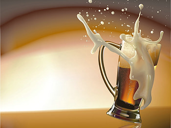 Beer, glass, abstract HD wallpaper