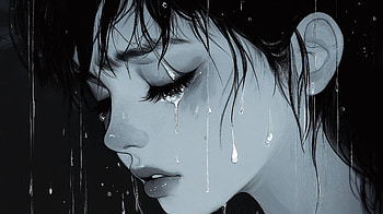 Silent Tears: A Ultra of Sorrow, woman, sad, crying, tears, portrait HD wallpaper