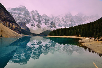 Moraine Lake, fun, cool, nature, forest, lake, mountain HD wallpaper
