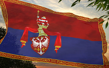 Serbian middle age flag, Serbian kingdom, Srbija, Serbia, Nemanjici HD wallpaper