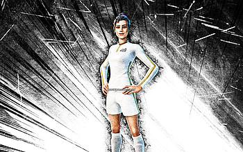 Pitch Patroller, grunge art, Fortnite Battle Royale, Fortnite characters, white abstract rays, Pitch Patroller Skin, Fortnite, Pitch Patroller Fortnite HD wallpaper