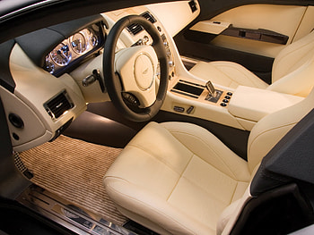 Interior, Aston Martin, Cars, Steering Wheel, Rudder, Salon, Speedometer, Concept Car, 2006, Rapide, Beige HD wallpaper