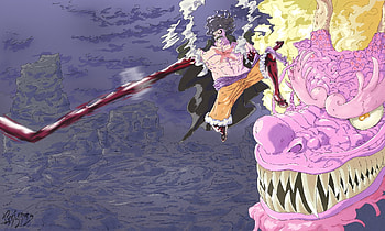 Anime, One Piece, Kaido (One Piece), Monkey D. Luffy HD wallpaper