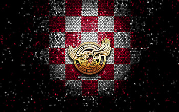 Manly Sea Eagles, glitter logo, NRL, purple white checkered background, rugby, australian rugby club, Manly Sea Eagles logo, mosaic art, National Rugby League HD wallpaper