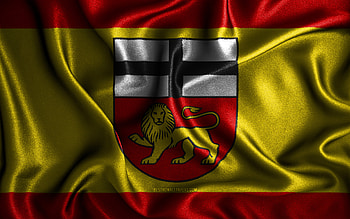 Bonn flag, , silk wavy flags, german cities, Flag of Bonn, fabric flags, Day of Bonn, 3D art, Bonn, Europe, cities of Germany, Bonn 3D flag, Germany HD wallpaper