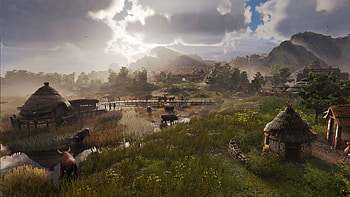 Anno 117: Pax Romana — Village, video game, Anno 117: Pax Romana, village HD wallpaper