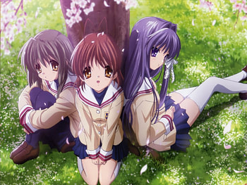 Blossomfield Anime Girls, anime, blossom HD wallpaper