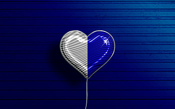 I Love Monaghan, , realistic balloons, blue wooden background, Day of Monaghan, irish counties, flag of Monaghan, Ireland, balloon with flag, Counties of Ireland, Monaghan flag, Monaghan HD wallpaper