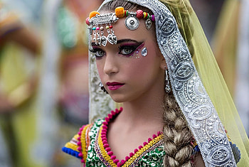 Brasil carnival, vicente concha, jewel, blonde, face, girl, woman HD wallpaper