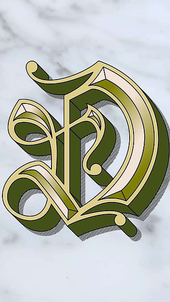 D Name Ka, Stylish, D Letter HD phone wallpaper