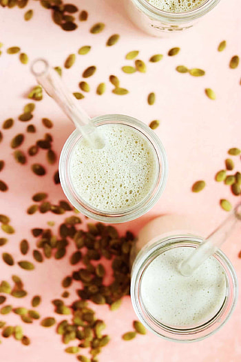 Pumpkin seed milk, Nutty flavor, Homemade beverage, Omega-3 fatty acids HD phone wallpaper