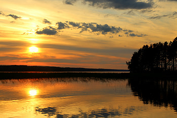 Nature, Water, Sunset, Sun, Reflection HD wallpaper