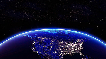 USA, Earth at Night HD wallpaper