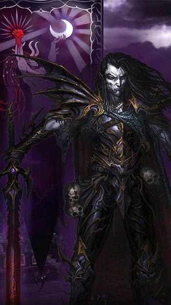 Dark Elf Prince, skull, weapon, dark, warrior, video game, Dark Gaming HD phone wallpaper