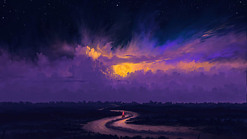 To The Moon, artist, artwork, digital-art, deviantart HD wallpaper