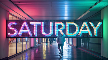 Saturday Vibes Ultra, saturday, neon sign, Indoor, corridor HD wallpaper
