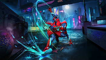 Marvel Super War Skin Street Spider Spiderman, marvel-super-war, games, venom, video-games, spiderman, 2025-games HD wallpaper