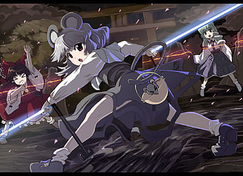 Touhou Game, classic, anime, pc, game, touhou, girl, new HD wallpaper