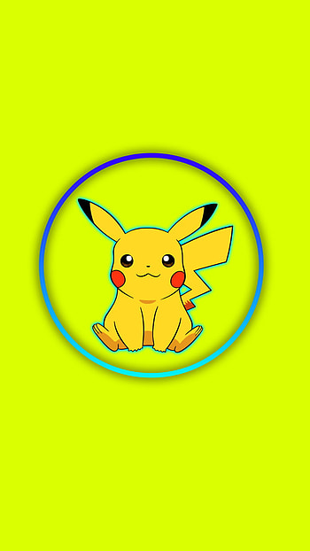 Pikachu, Amarillo, anime HD phone wallpaper