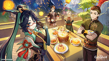 Genshin Impact : Xinyan and Madame Ping Celebrate Under Lantern Lights, Xinyan (Genshin Impact), Genshin Impact, Madame Ping HD wallpaper